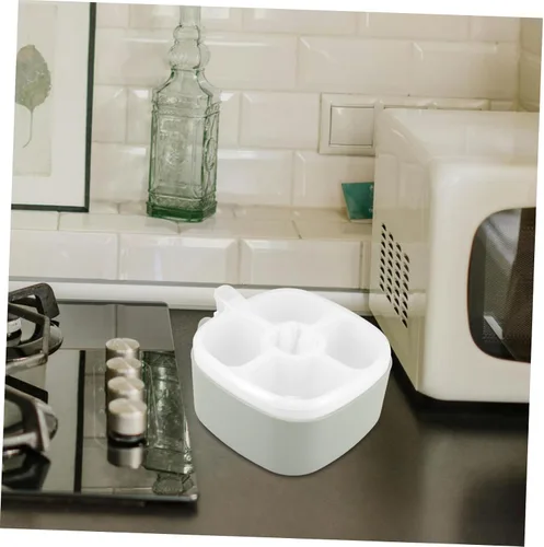 Vista 5 de Zerodeko Contenedores para refrigerador y congelador, organizador de especias contenedor de suministro de especias, caja de condimentos dividida