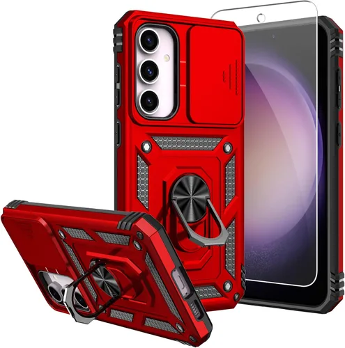 Vista 8 de Funda para Galaxy S23 FE, con protectores de pantalla y funda para cámara, [grado militar] de 16 pies. Funda a prueba de caídas con funda protectora