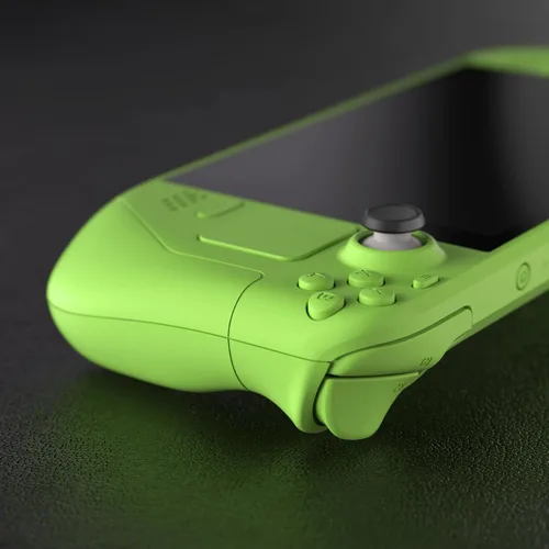 Vista 5 de eXtremeRate Carcasa verde personalizada para Steam Deck LCD, kit de carcasa completa de repuesto, cubierta delantera y trasera, botones, accesorios