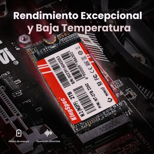 Vista 5 de KingSpec NT Series M.2 2242 SSD SATA de 128 GB - No compatible con NVMe Socket, unidad interna de estado sólido Sata 3 de 6 Gb/s, para Ultrabook