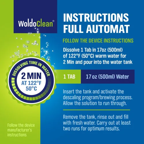 Vista 7 de WoldoClean - Tabletas descalcificadoras 2 en 1 para cafeteras 6 x 0.56 oz
