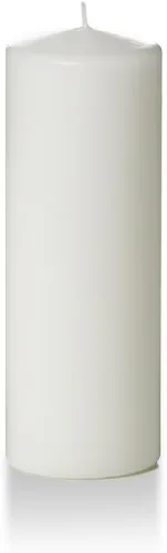 Vista 96 de yummi Caja de 12 velas redondas blancas de 3" x 4