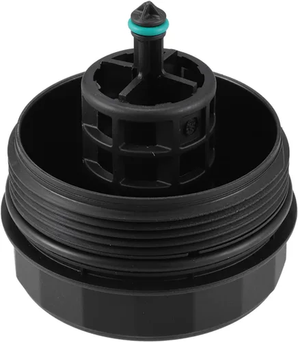 Vista 4 de X AUTOHAUX Cubierta negra del casquillo del filtro del motor del aceite del coche para BMW 128i 135i 228i 320i 328i 335i X1 X3 11-42-7-525-334