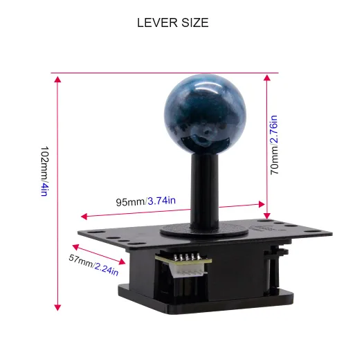 Vista 2 de Qanba Gravity Mechanical Shafts Silent Lever (JOV8S)