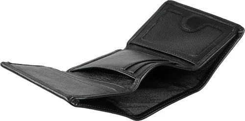 Vista 5 de Grande -1414 Cartera para hombre, Negro -, Cartera de hombre de cuero con cierre magnético