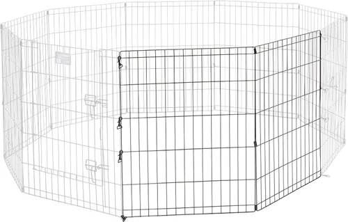 Vista 7 de MidWest Homes for Pets Kit de Extensión Universal para Corral de Mascotas de 2 Paneles Se Adapta a Corrales Metálicos para Perros de 24 Pulgadas