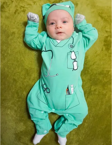 Vista 5 de Body de disfraz de médico para bebé niño