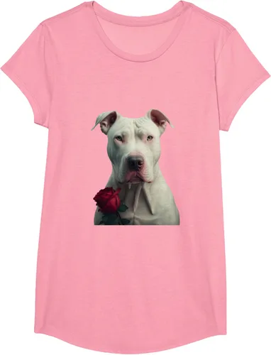 Vista 56 de Dogo Argentino Valentines Day Camiseta, Negro