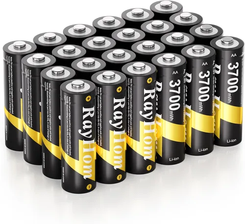 Vista 6 de Paquete de 4 baterías recargables de litio AA de 3700 mWh para cámara Blink al aire libre
