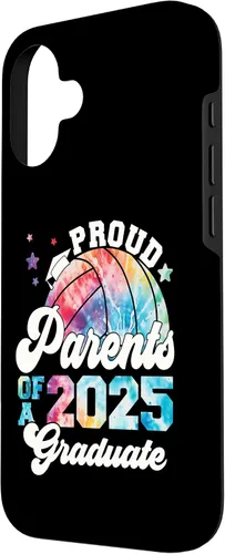 Vista 2 de iPhone 16 Parents of a 2025 Graduate Senior Graduation Volleyball Case
