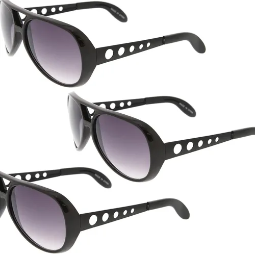 Vista 28 de zeroUV Gafas de sol grandes Elvis King Of Rock & Roll Aviator 2.480 in
