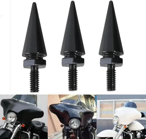 Vista 8 de Conjunto de tornillos y clavos para carenado de parabrisas compatible con Harley Touring Ultra Limited Electra Glide Street Glide FLHX 1996-2013