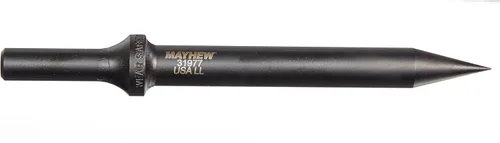 Vista 11 de Mayhew Tools 31980 Punzón cónico neumático, 1/2" x 6", acabado de óxido negro
