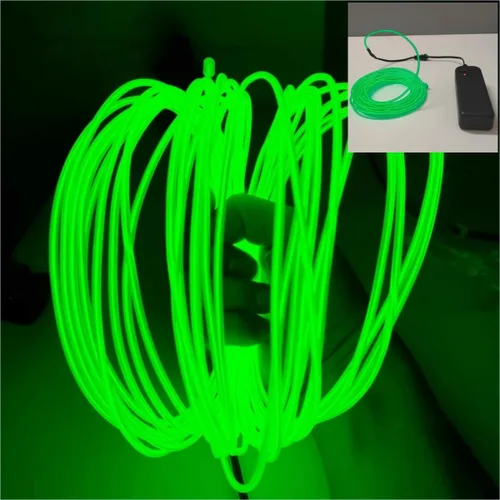 Vista 10 de Tira de luces LED de 360° – con opciones de alimentación de batería/USB – Luces LED flexibles para dormitorio, decoración del hogar, diseños