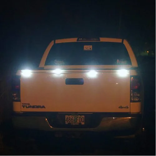 Vista 7 de Kit de luz LED para caja de camión, 48 luces LED blancas, kit de iluminación para caja de trabajo trasera, luces de riel, luz de roca de marcador