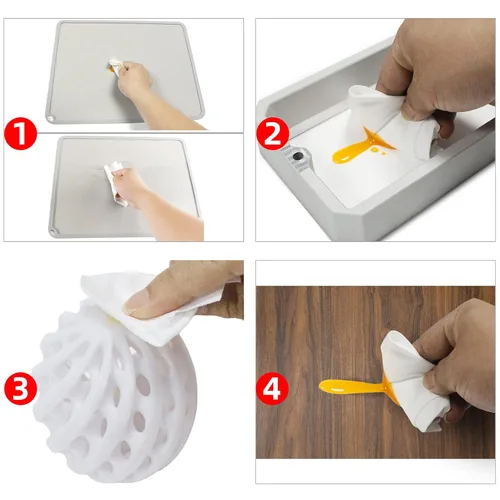 Vista 2 de BCZAMD Toaiot - Accesorios para impresora 3D, herramienta de limpieza de resina, toallitas secas, sin pelusas, toalla desechable, 100