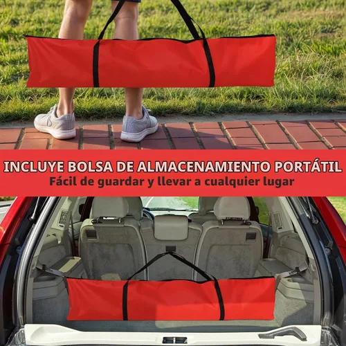Vista 4 de F2C 7'x7' Baseball and Softball Practice Net Portable Hitting Pitching Net with Strike Zone Target, Carry Bag, for All Skill Levels