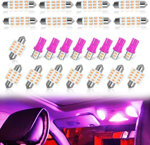 Vista 9 de YOGEIER Bombilla LED para Automóvil, Juego Combinado de LED para Automóvil de 24 Juegos, Utilizado para Luces Interiores de Automóvil, Luces
