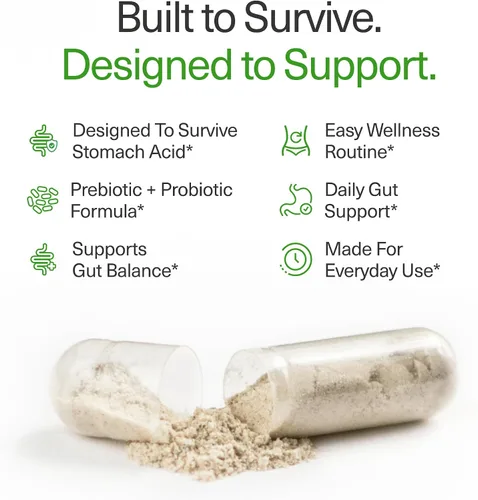 Vista 2 de BIOptimizers Probiotic Breakthrough, apoyo intestinal y digestivo, 30