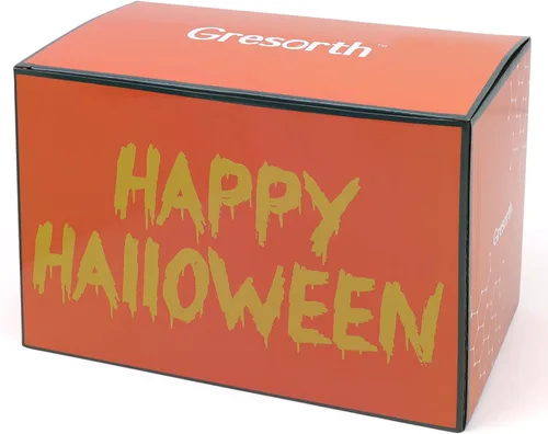 Vista 8 de Gresorth 8 calabazas artificiales de terciopelo champán hechas a mano de varios tamaños, decoración de Halloween para el hogar, cocina, granja