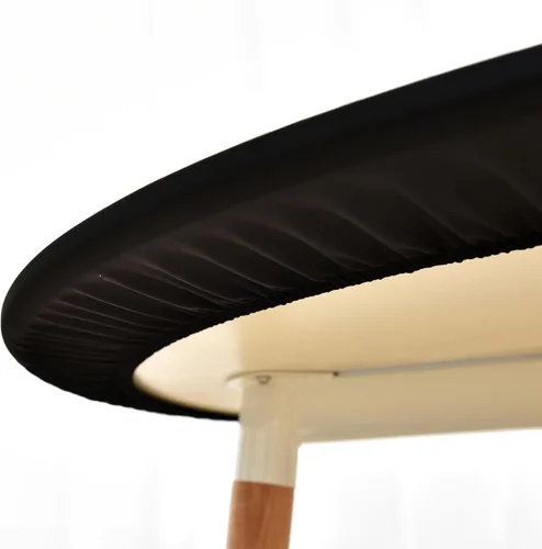 Vista 6 de Mantel ajustable con bordes elásticos para mesas redondas, funda elástica de elastano de 48 pulgadas para mesa en casa, comedor, picnic, fiesta