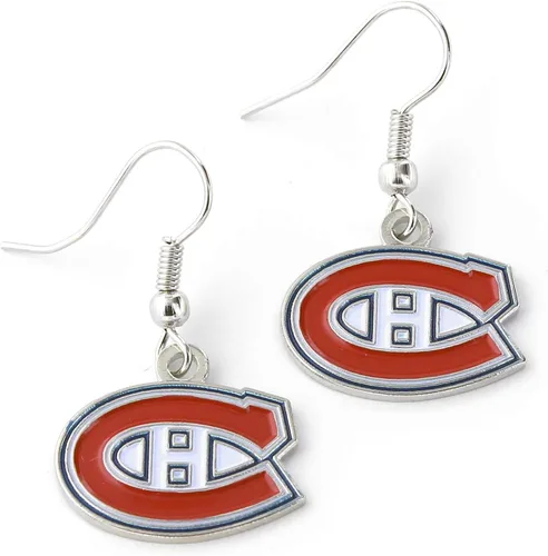 Vista 7 de aminco NHL womens NHL Logo Dangler Earrings