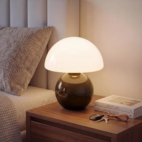 Vista 21 de Dawnwake Lámpara de Mesa con Forma de Hongo para Dormitorio, Lámparas Pequeñas de Escritorio para Mesita de Noche para Mesas de Noche de Sala