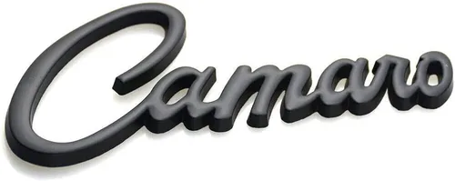 Vista 2 de 1 calcomanía de metal 3D con emblema de insignia de Camaro para Camaro (negro)