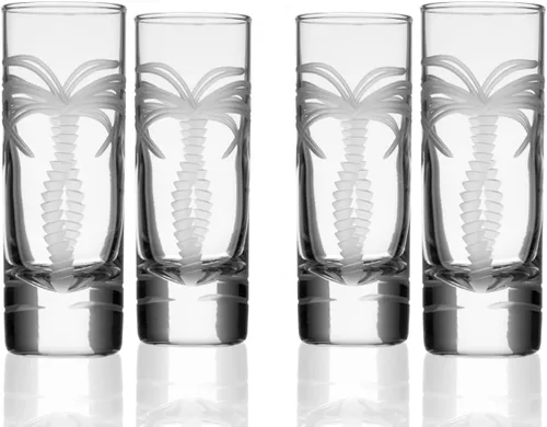 Vista 16 de Rolf Glass Copa de vino con globo de palmera, copas de vino tinto de 18 onzas, sin plomo, cristal grabado con rueda de diamante, diseño de palmera