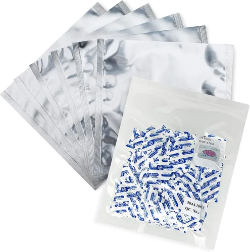 Vista 8 de (20) bolsas Mylar de 4 mil 1 galón 10 x 16 pulgadas + (20) absorbentes de oxígeno de 300 cc para almacenamiento de alimentos de emergencia a largo