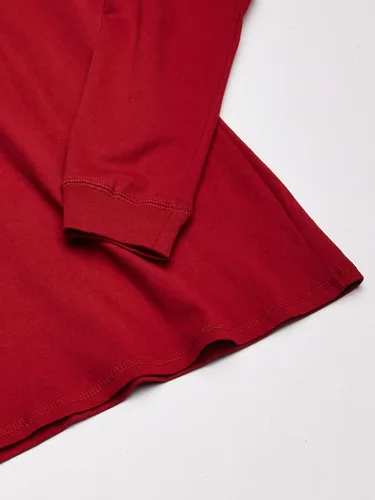 Vista 3 de Hanes Beefy-T Henley - Manga larga