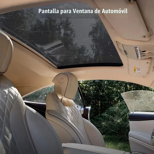Vista 6 de Parasol Magnético para Coche, Pantalla Magnética de Malla Transpirable para Acampar y Estacionar, Protección UV de Instalación Rápida para Techo