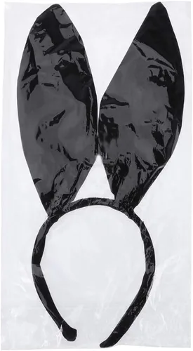Vista 2 de Zhzrche Diadema con orejas de conejo, banda para el pelo de conejo, accesorios para el cabello para mujeres, regalo