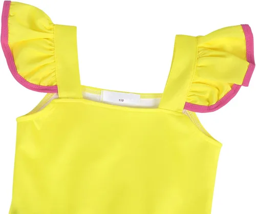 Vista 8 de HenzWorld Nancy Disfraz de mariposa con alas de hada para niñas, disfraz de Halloween, ropa de fiesta de cumpleaños
