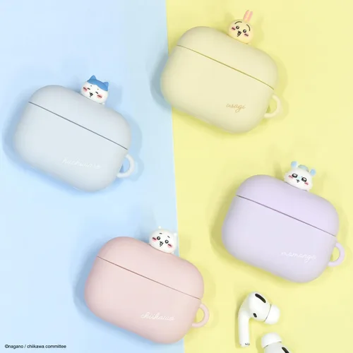Vista 7 de Gourmandies Chiikawa Airpods Pro (2ª generación) / AirPods Pro - Funda de silicona compatible con Momonga CK-34D