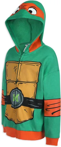 Vista 3 de Nickelodeon Ninja Turtles Mikey - Sudadera con capucha para niños pequeños - Verde