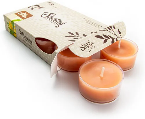 Vista 10 de Cedar Ridge - Velas de té de alta calidad, altamente perfumadas con aceites esenciales, 6 velas de té marrón, hermosa luz de vela, fabricadas