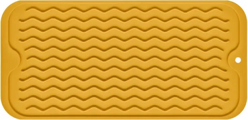Vista 32 de Tapete de silicona para secado de platos para múltiples usos, fácil de limpiar, ecológico, tapete escurridor de platos resistente al calor