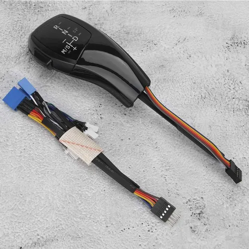Vista 7 de Acouto Pomo de palanca de cambios automático para E46 E60 E61 Refit para coche F30 eléctrico LHD automático LED palanca de cambios Kit