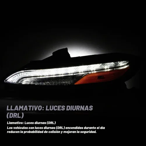 Vista 3 de JSBOYAT Compatible con 2014-2018 Jeep Cherokee Luz LED DRL de estacionamiento Señal de giro estilo OE Faros LED DRL cromados para parachoques Señal