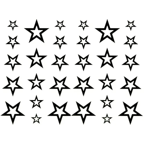 Vista 11 de Más de 50 hojas de tatuajes temporales pequeños geométricos pequeños para niños y adultos, pequeño símbolo de póquer, corazón estrella, tatuajes