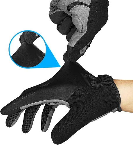 Vista 3 de Kyncilor Guantes de ciclismo, guantes de ciclismo, guantes de correr para hombres y mujeres, guantes de entrenamiento de dedo completo, pantalla