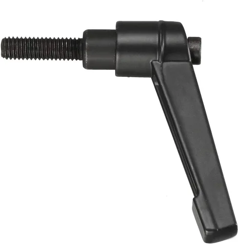 Vista 2 de uxcell M6 x 0.787 in Mango de palanca de sujeción ajustable Rosca Botón de trinquete macho roscado Perillas de bloqueo Tornillo giratorio Perno