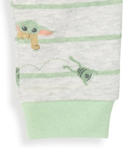 Vista 7 de STAR WARS Darth Vader Stormtrooper C-3PO Chewbacca R2-D2 Baby Yoda Paquete de 2 pantalones deportivos para recién nacidos a bebés, Plateado