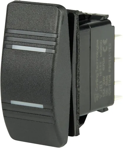 Vista 4 de BEP Marine Control táctil de 3 posiciones IP66 nominal 24V Negro 2 vías DIN montaje en carril interruptor de botón