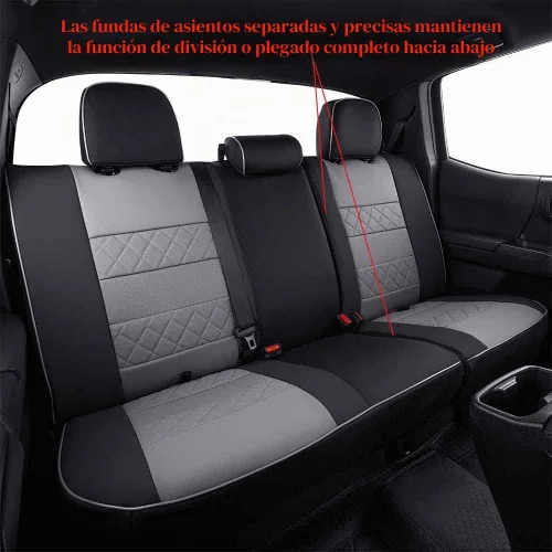 Vista 4 de EKR - Juego completo de fundas de asiento de vehículo Ranger 2019-2023
