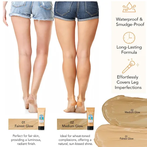 Vista 9 de Corrector de maquillaje de piernas, crema impermeable para cubrir el cuerpo impecable, crema para piernas, corrector de cicatrices de tatuaje de #1
