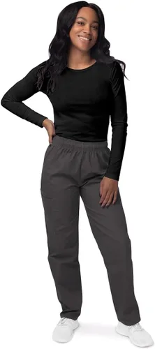Vista 6 de Sivvan Scrubs for Women - Long Sleeve Comfort Underscrub Tee 2-Pack Negro