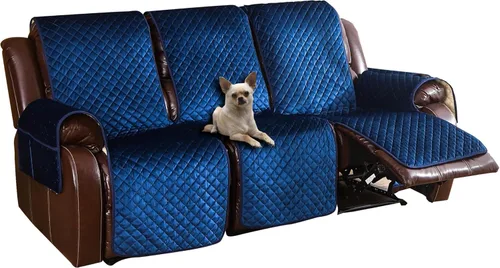 Vista 13 de Fundas de terciopelo reclinables antideslizantes, impermeables, grandes para sillas reclinables, para sillas de cuero, funda de sofá reclinable