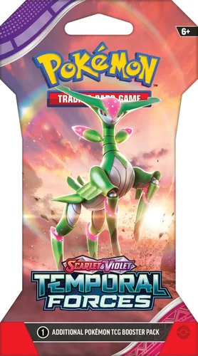 Vista 2 de POK - Juego de cartas coleccionables Scarlet & Violet 05 Temporal Forces Sleeved Booster